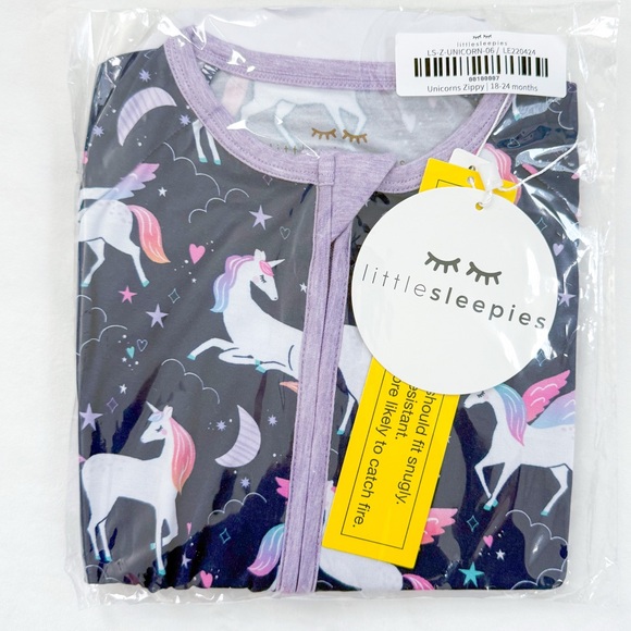 Little Sleepies Magical Skies Unicorns Zippy 18-24 months NWT NIB - Picture 1 of 5